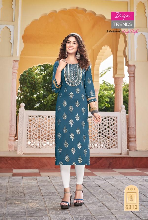 Victoria 6 Fancy Wear Embroidery Kurti Collection